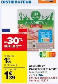 Carrefour - allumettes classic'