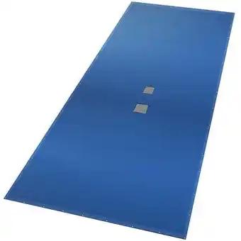 VOUNOT Bache piscine rectangulaire double couche en Polyethylene 160 gr/m2 avec filet ecoulement 8x14m Bleue