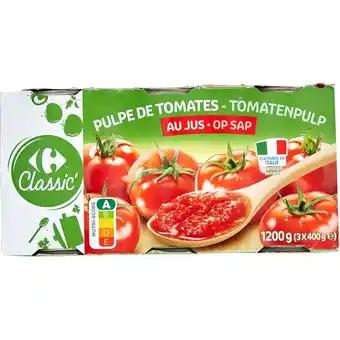 CARREFOUR CLASSIC' Pulpe de tomates