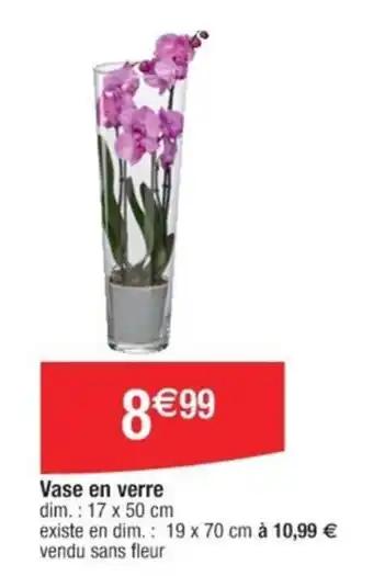 Vase en verre