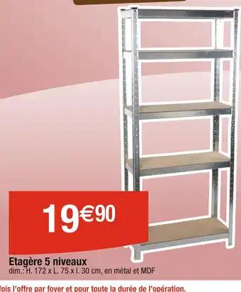 Etagère 5 niveaux