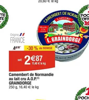 GRAINDORGE Camembert de Normandie au lait cru A.O.P