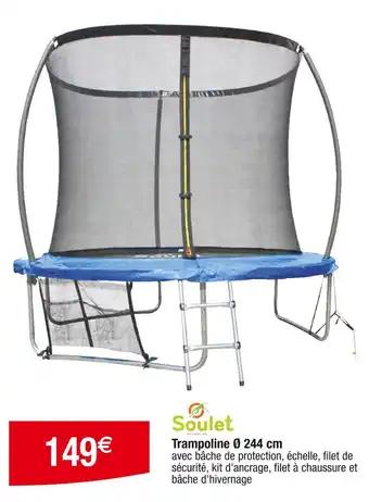 SOULET Trampoline Ø 244 cm