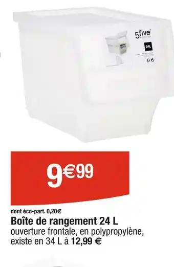 Boîte de rangement 24 L