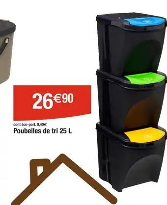 Poubelles de tri 25 L