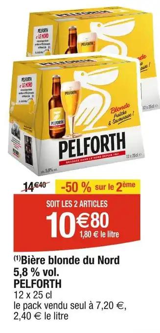 PELFORTH Bière blonde du Nord 5,8 % vol. PELFORTH