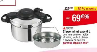 SEB Clipso minut easy 6 L