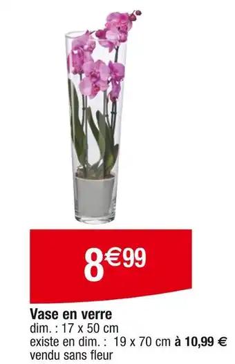 Vase en verre