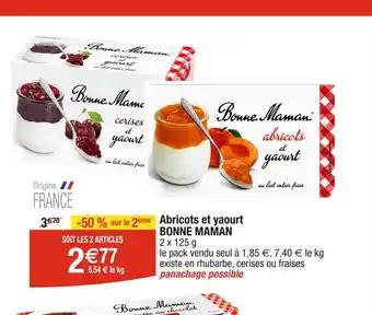 BONNE MAMAN Abricots et yaourt