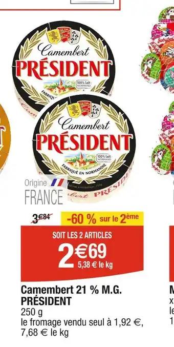 PRÉSIDENT Camembert 21 % M.G