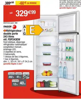 Promotion Exclusives de Refrigerateur double porte : Découvrez l'Offre incontournable