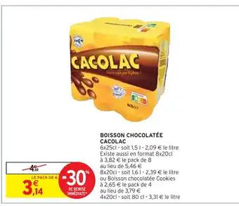 CACOLAC BOISSON CHOCOLATÉE
