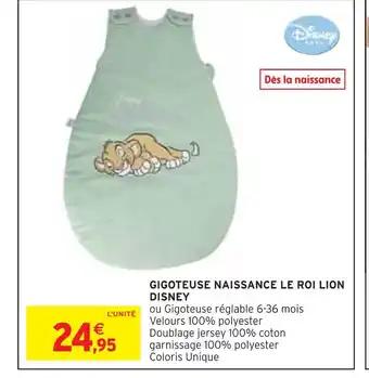 DISNEY GIGOTEUSE NAISSANCE LE ROI LION