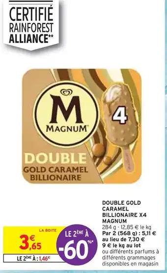 MAGNUM DOUBLE GOLD CARAMEL BILLIONAIRE X4
