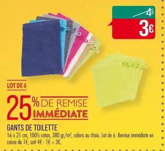 GANTS DE TOILETTE