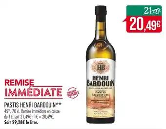 HENRI BARDOUIN PASTIS