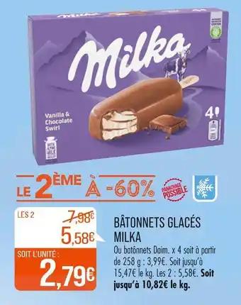 MILKA BÂTONNETS GLACÉS