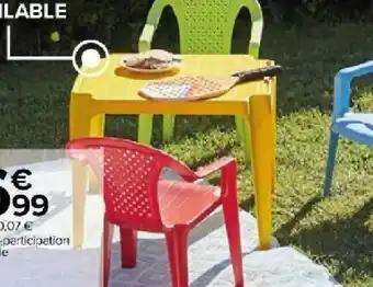 Table plastique