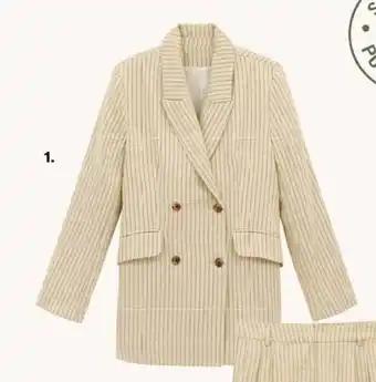 Veste blazer en lin