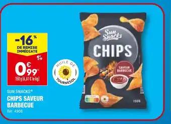 SUN SNACKS CHIPS SAVEUR BARBECUE