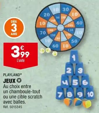 PLAYLAND JEUX