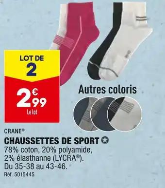 CRANE CHAUSSETTES DE SPORT