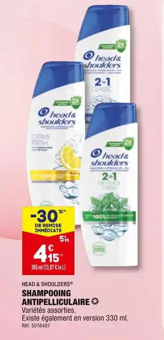 HEAD & SHOULDERS SHAMPOOING ANTIPELLICULAIRE
