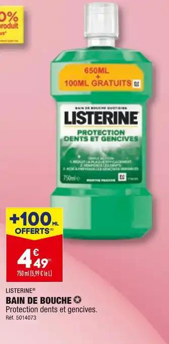 LISTERINE BAIN DE BOUCHE