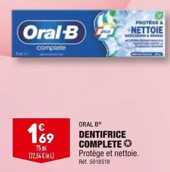 ORAL B DENTIFRICE COMPLETE