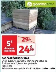 Gardenstar - bac carre