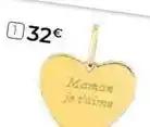 Pendentif gravé plaqué or