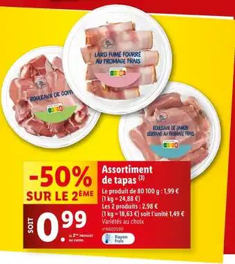 Assortiment de tapas