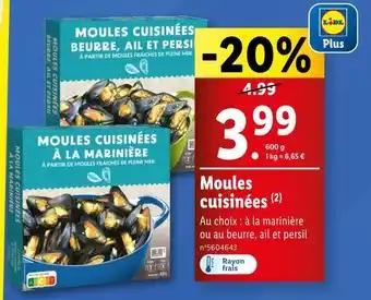 Moules cuisinées