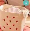 Panier petits coeurs