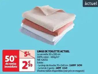 Actuel - linge de toilette