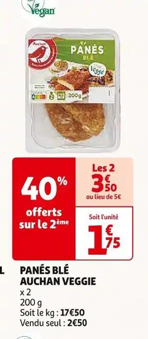 AUCHAN PANÉS BLÉ VEGGIE