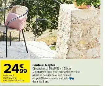 Fauteuil Naples