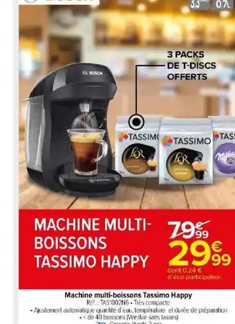 Machine multi-boissons Tassimo Happy