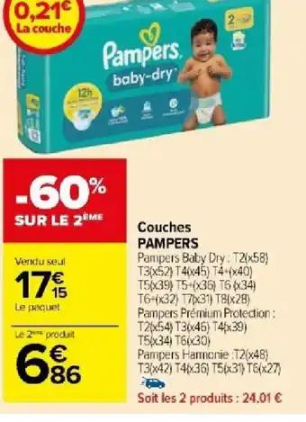 Couches PAMPERS