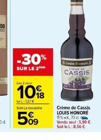 Crème de Cassis LOUIS HONORÉ