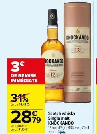 Scotch whisky Single malt KNOCKANDO