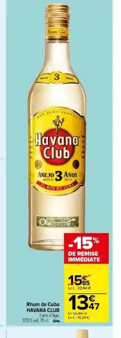 Rhum de Cuba HAVANA CLUB