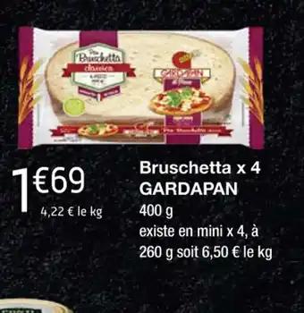 Bruschetta x4 GARDAPAN