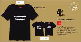 TEE-SHIRT FEMME BIO(¹)