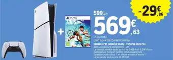 CONSOLE PS5 (MODÈLE SLIM) + TOPSPIN 2K25 PS5