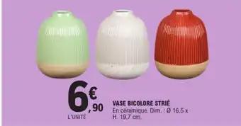 VASE BICOLORE STRIÉ