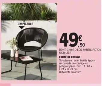 FAUTEUIL LOUNGE