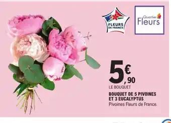 BOUQUET DE 5 PIVOINES