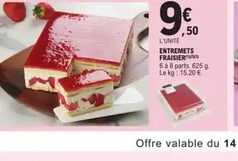 ENTREMETS FRAISIER