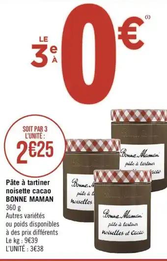 Pâte à tartiner noisette cacao BONNE MAMAN